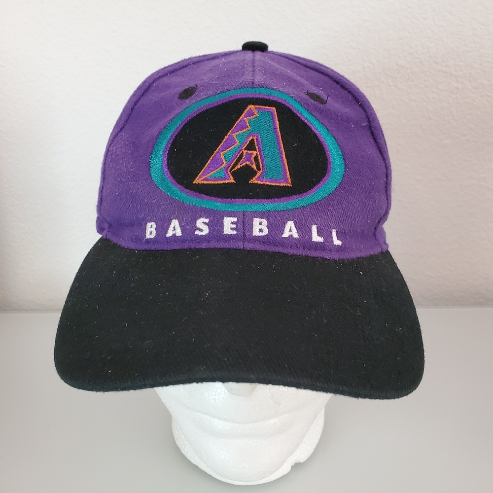 Vintage Arizona Diamondbacks MLB Drew Pearson Purple Snapback Adjustable Hat